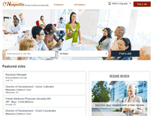 Tablet Screenshot of careers.wisconsinnonprofits.org